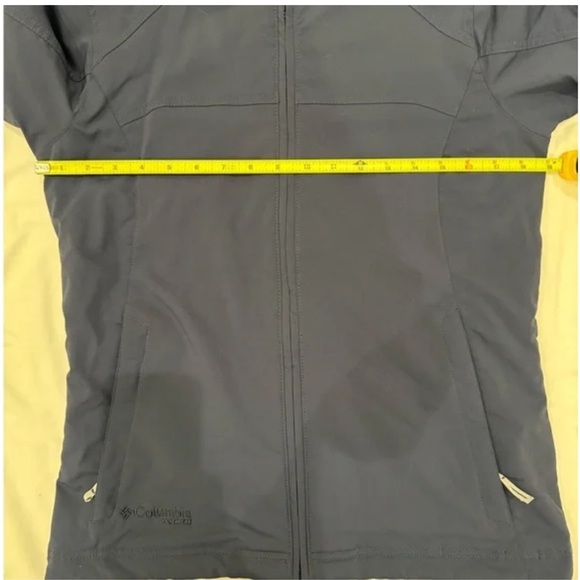 Columbia XCO Interchange Jacket S Blue Solid Outer Floral Liner Full Zip Women’s - Picture 9 of 10